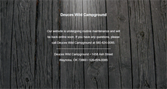 Desktop Screenshot of deuceswildcampground.com